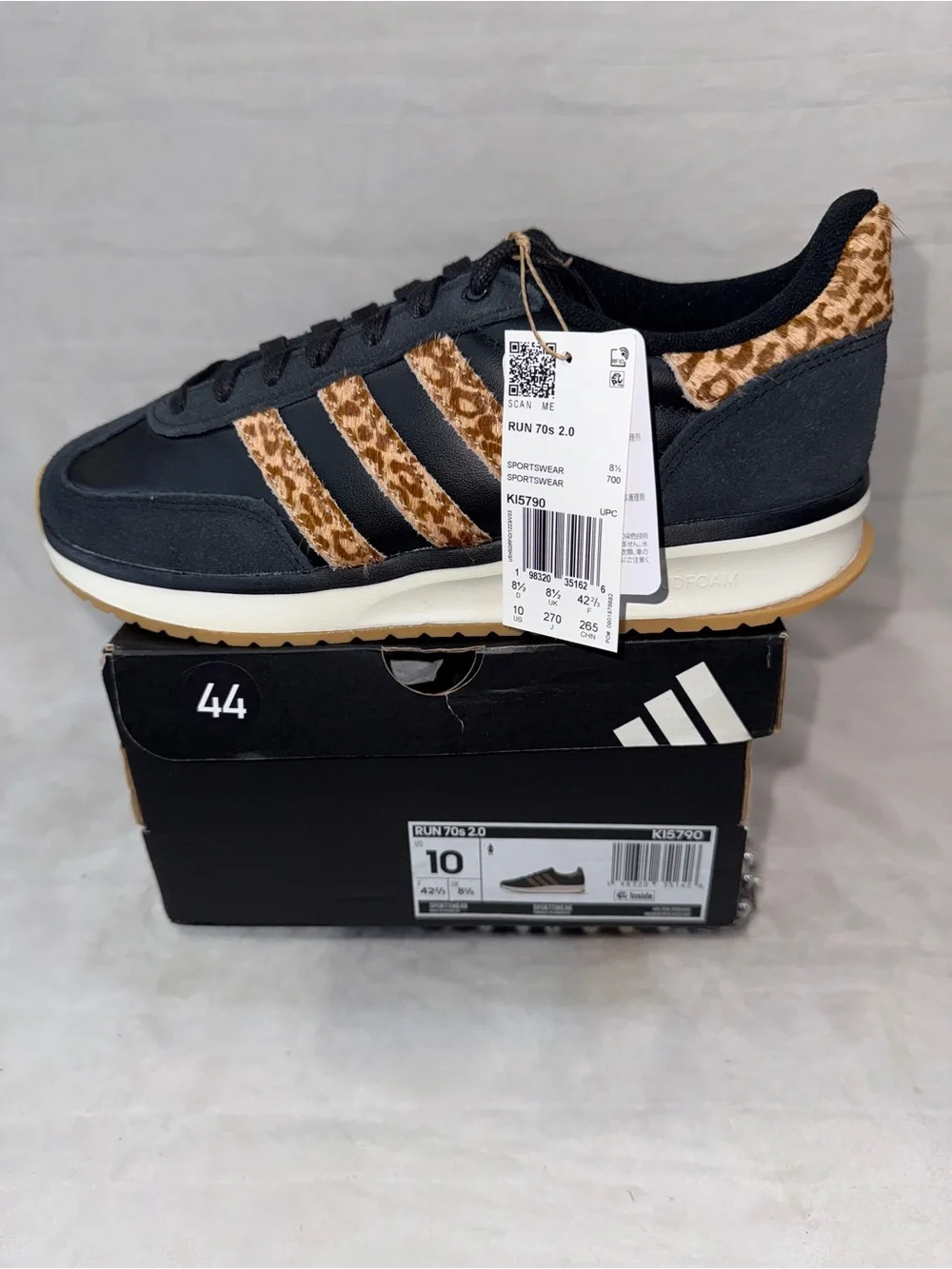 New Adidas Run 70s 2.0 Leopard Sneakers Wmns 10/Mens 8.5 KI5790